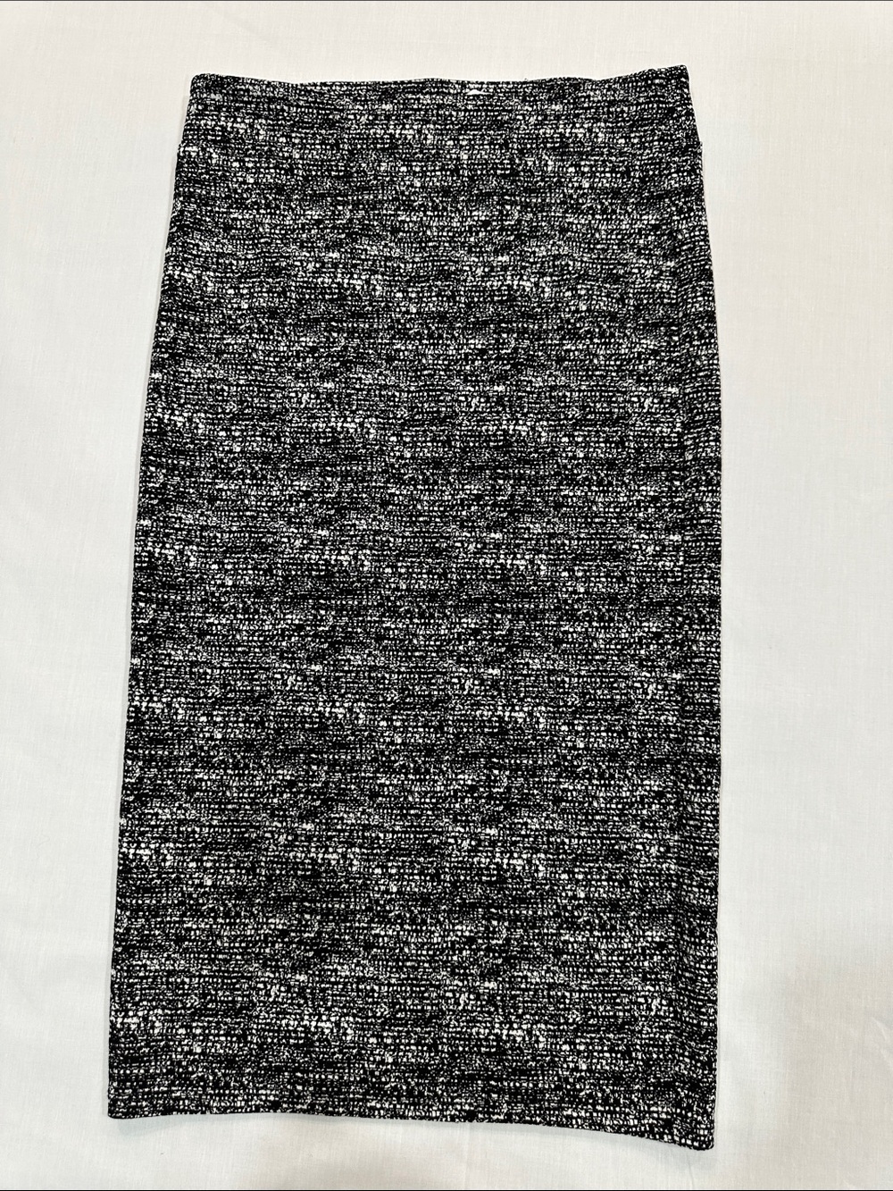BCBGeneration Black and White Tweed Pencil Skirt